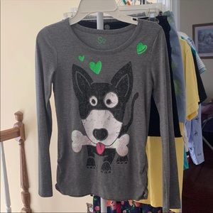Girls Dog T-shirt